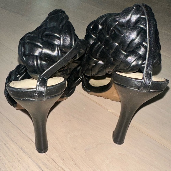 Ego Molly-Mae Impress Black Braided Heeled Sandals - Picture 6 of 6